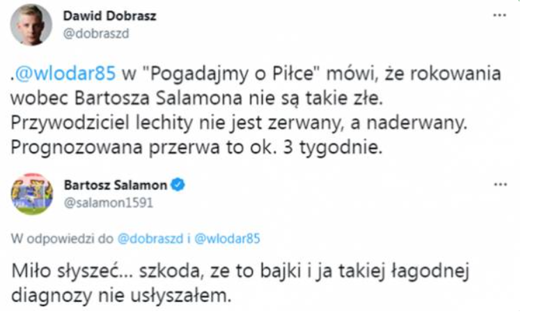 ODPOWIEDŹ Bartosza Salamona na INFORMACJE DOT. JEGO KONTUZJI xD